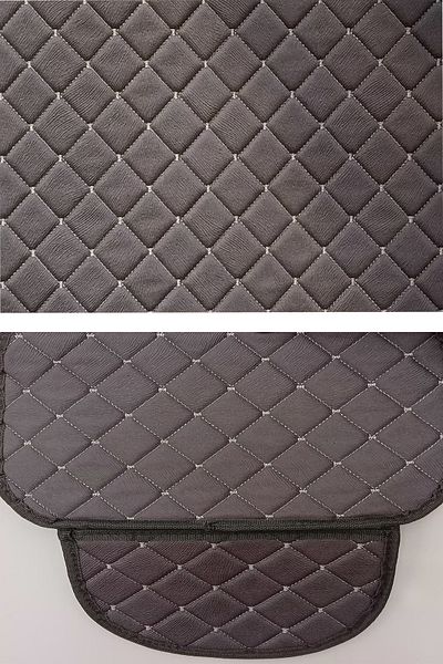 UYDEE Gray Tay Feather Auto Armrest Cover Armrest Cushion Cover Gray Embroidered Car Seat Cover Armrest