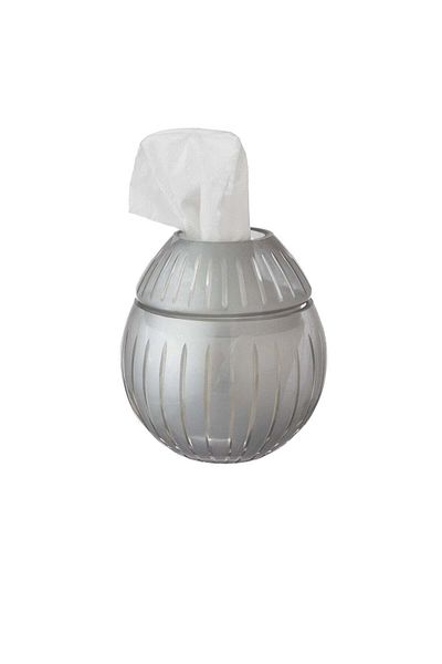 Byblos Crystal tissue box, silver color