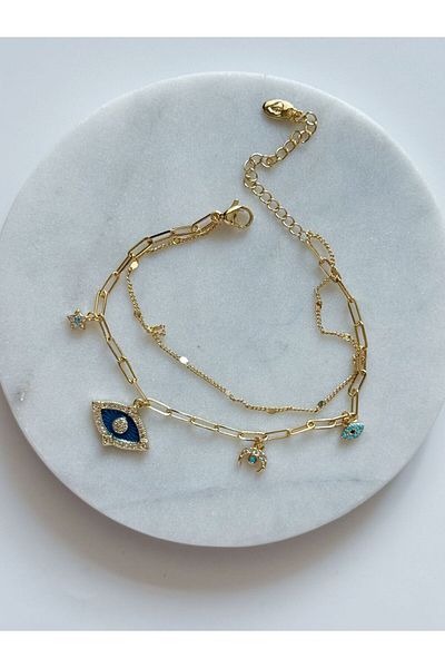 CHARMLUCKY Steel Charm 2 Bracelet