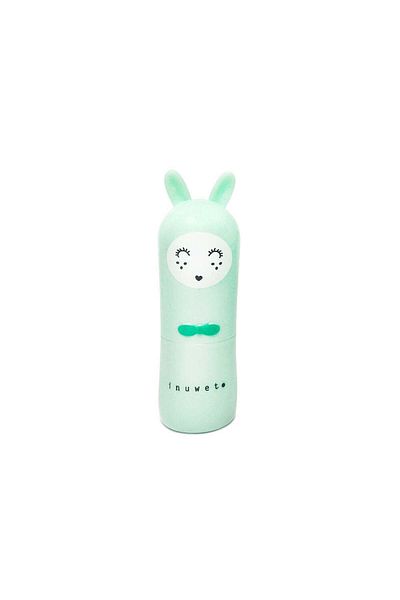 Inuwet Balsam de buze pentru copii, Aqua, cu aromă de măr, Bunny Fruity, Inuwet, 3,5 gr