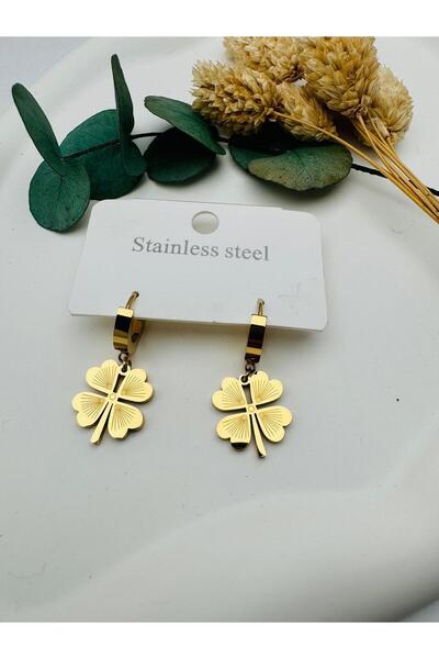 Generic Brand Clover Earrings (Gold) Kp138