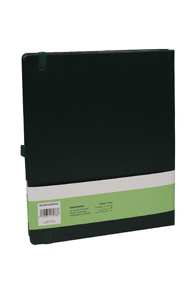 Roco Lined Journal – 19 x 25 cm, 192 Pages, Olive Green