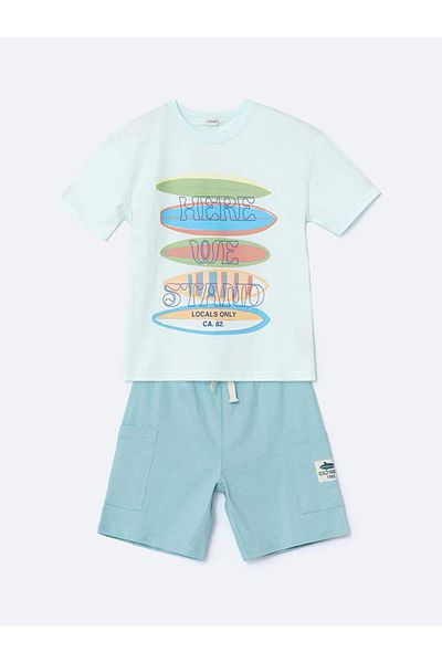 LC Waikiki Crew Neck Boys' T-Shirt and Shorts (S5)