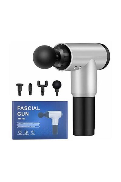 rexa Fascial Muscle Massager – Silver/Black – 200g