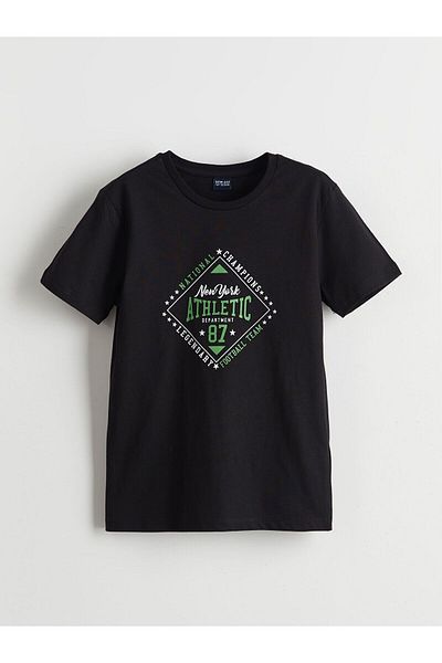 LC Waikiki Crew Neck Printed Boy's T-Shirt