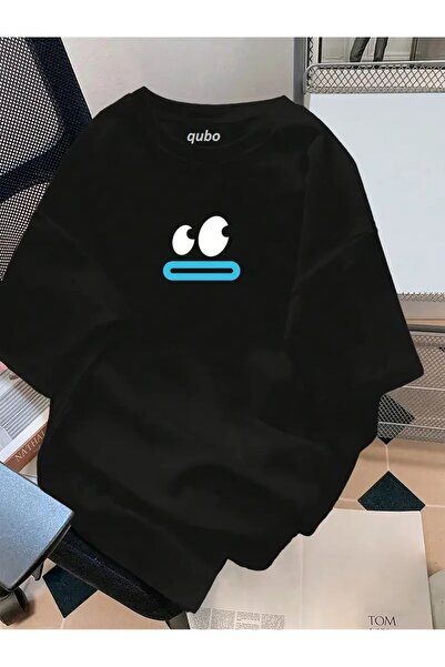 qubo sportswear & company qubo Unisex Oversize εμπριμέ βαμβακερό λαιμόκοψη κο...