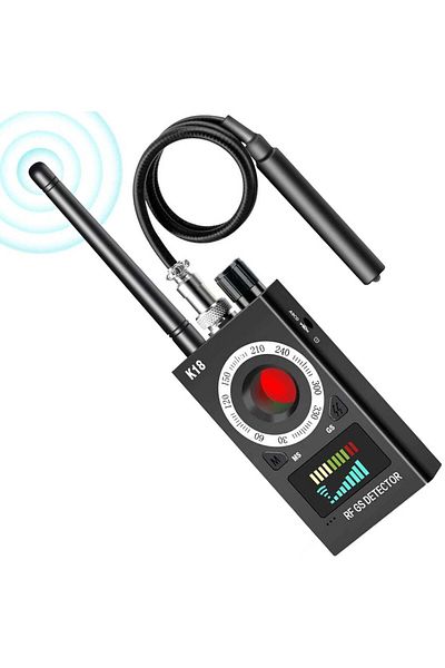 Spionescu Spy device detector, K18, cameras, microphones, GPS or GSM locators, cameras, microphones