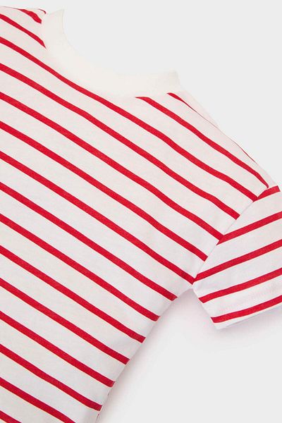 DeFacto Baby Boy Crew Neck Striped Short Sleeve T-Shirt E6740A525Sm