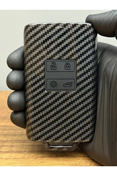 Luxe Aksesuarr Pentru Renault Talisman Clio5 megane4 Captur Kadjar Duster Husa de protectie cheie din fibra de carbon cu 3 butoane