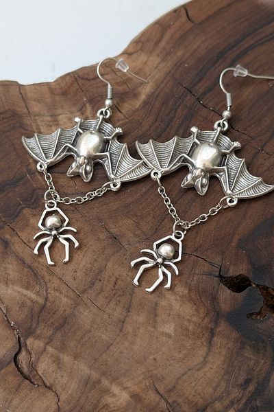 cheetah quality Bat Spider Special Design Men's Earring