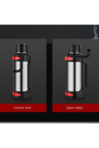 Cyber CYBER CYVP-125 Stainless Steel Travel Thermos - 2.5L Capacity - Keeps hot and cold for up to 24 hours