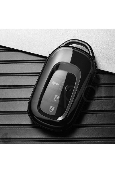 Alazpay Husa pentru chei din TPU transparent pentru Honda Civic Accord Cr-v H...