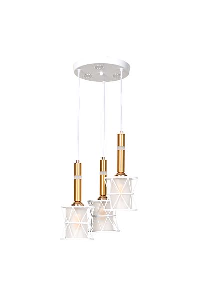 Happy Light Modern three-circle ceiling lamp for living room, bedroom or hall