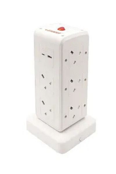 Stargold Multiple cord Extension Set Electric Charging Lead 10 Way Ac Output with 2 USB and 2 USB