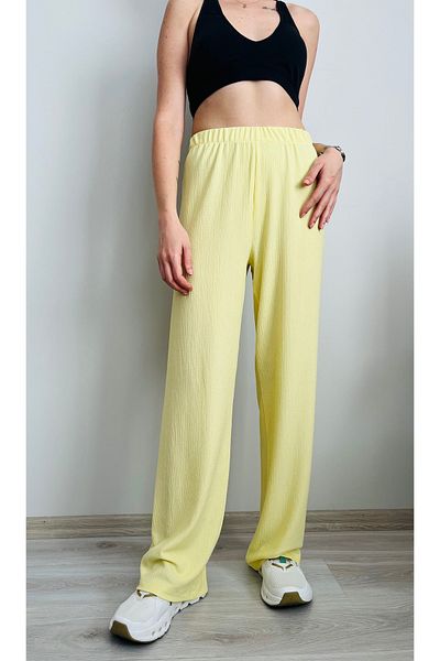 VOL High Waist, Wide Cut, Wide Leg, Lycra Wrap Fabric Palazzo Pants