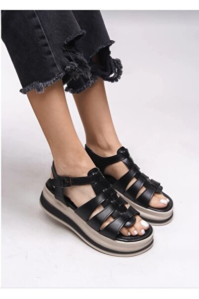 SEVİNÇ STİL Genuine leather sandals