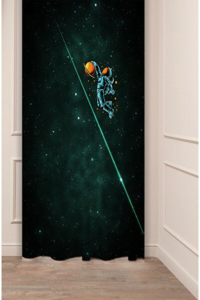 GREENDECOR ستارة خلفية مطبوعة رقمية بتصميم مخصص لرائد الفضاء Space Planet Ast...