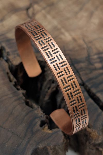 cheetah quality Men's Copper Bracelet Made by Viking Handcrafted