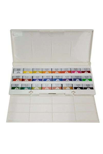 Afra Artists Water Colours Sulu Boya Tam Tablet Seti 24lü Plastik Kutuda