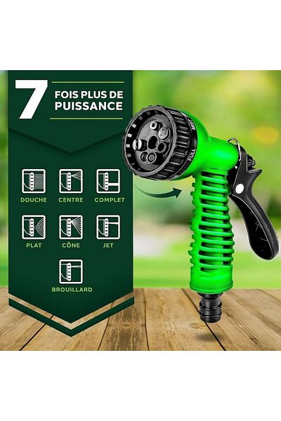 OEM Flexible and Expandable Garden Hose, 7 Functions, 10m - 30m, Latex Material, Set