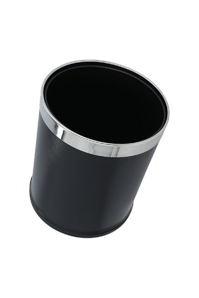 EKO Double Round Shaped Trash Can Black 9 Liter
