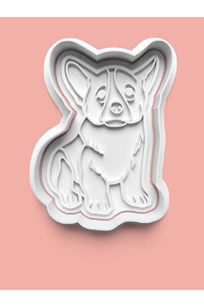 AKTASTORE قالب بسكويت على شكل كلب كورجي وقالب عجينة السكر 0323-corgi