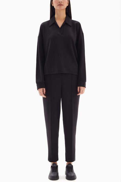 wecre8 Black Soft Set of Top and Trousers By WECRE8