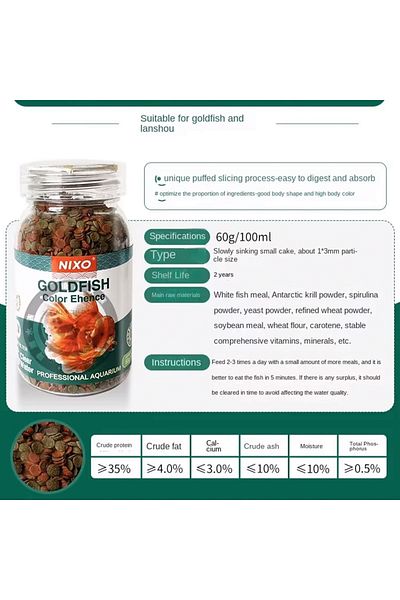 Generic Aquarium Fish food NIXO slow sinking 8192SP