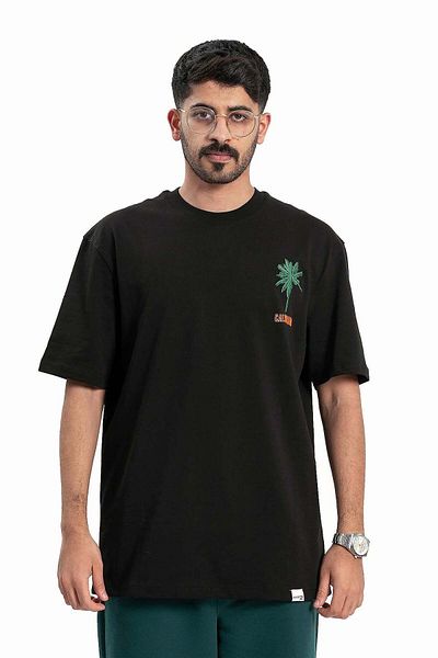 wecre8 Men Black California T-shirt By WECRE8