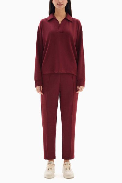 wecre8 Maroon Soft Set of Top and Trousers By WECRE8