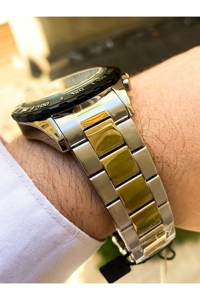 Reward Men's Wrist Watch Waterproof Silver Color Steel Cord Bracelet Gift