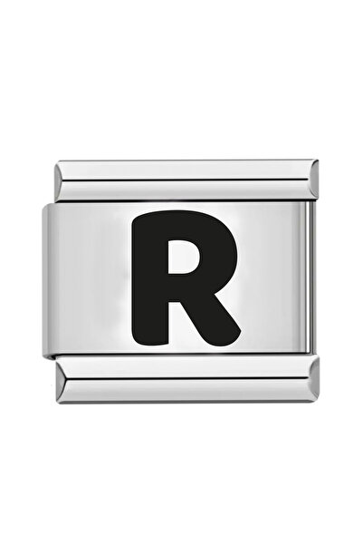 gastromarka سوار من الفولاذ الإيطالي بحرف R