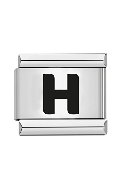 gastromarka H Harfli Çelik İtalyan Nomination Bileklik Charmı