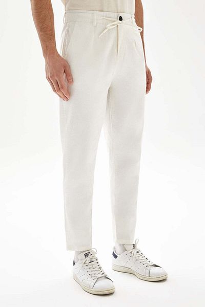 wecre8 White Drawstrings Trousers By WECRE8