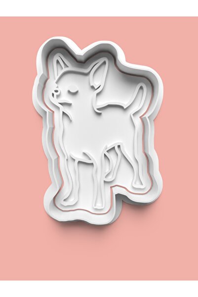 AKTASTORE قالب بسكويت على شكل كلب شيواوا وقالب عجينة السكر 0323-chihuahua