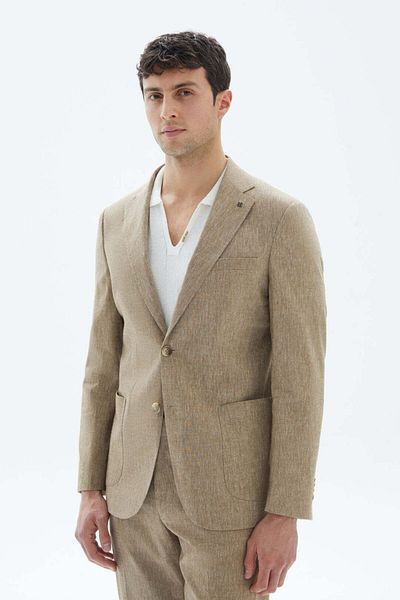 wecre8 Beige Textured Blazer By WECRE8
