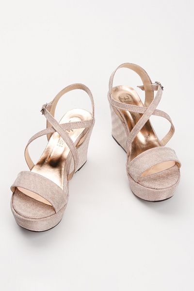 MFT AYAKKABI Women's 8 cm Wedge Heeled Evening Dress Evening Shoes