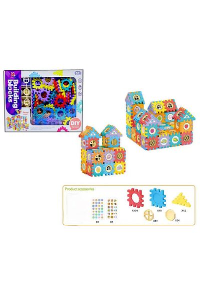Point Plus 234-piece building block game for children - educational and fun - develops motor skills and creativity