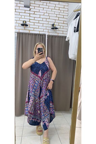 TUBA TOPTAŞ Plus Size Woven Jumpsuit