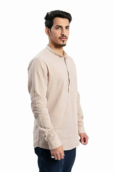 wecre8 Men Beige Shirt By WECRE8