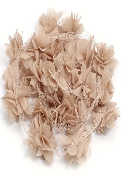 Massaltay Floare decorativă din șifon cu laser (2 metri) – Material de decorare elegant