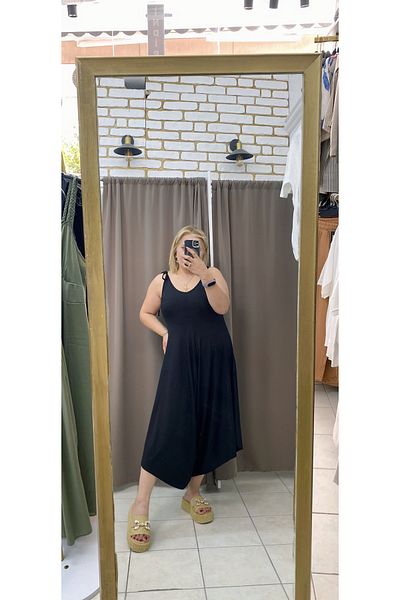 TUBA TOPTAŞ Plus Size Viscose Jumpsuit
