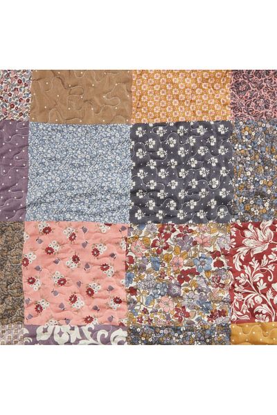 OBRO Blanket, for bed or sofa, wear-resistant, quilted, multicolor, 140 x 200