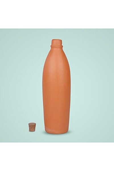 Generic Terrapura 1100 ml Unglazed Handmade Terracotta Bottle with Cork