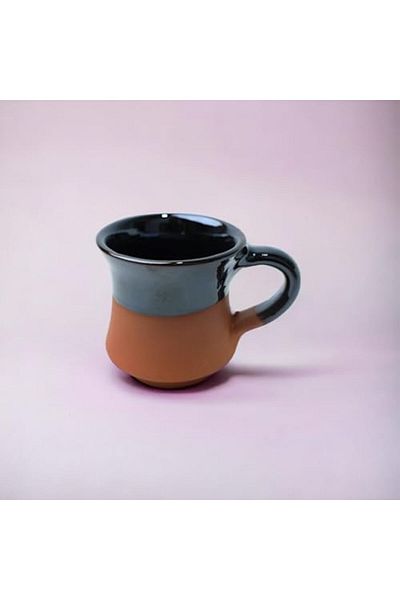 Generic ARK Dirtique 80 ml Conical Clay Tea Cup – Glazed Terracotta, Perfect for Tea & Hot Beverages