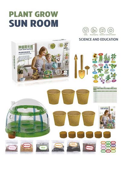 Point Plus "Garden Kit for Kids - Solar Room with Seeds and Educational Tools - Suitable for Ages 6+"