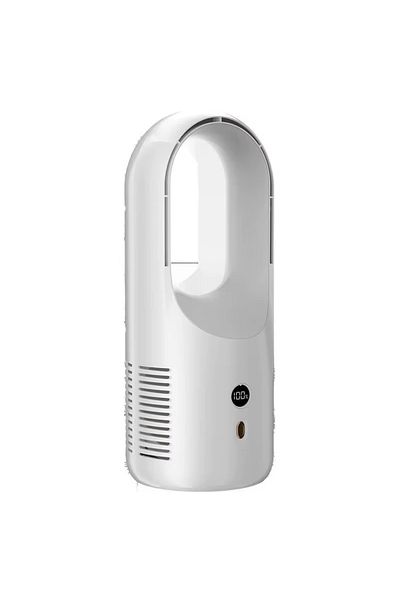 Biki Portable Bladeless Fan – 6-Speed Rechargeable Desk Fan with LED Power Display, 1800mAh Battery