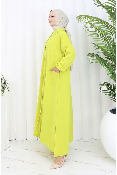 sefamerve Snap Tunic Παντελόνι Διπλό Σετ 0097-05 Fat Green