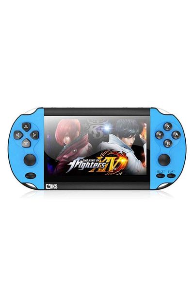 SIKS Gameplayer X7s SIKS Console, 8 Gb, 1000 Games Installed, 4.3 Inch, With Games Included, Blue/Gray