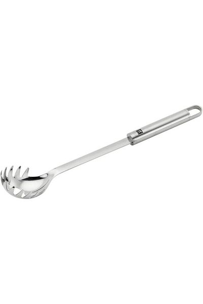 ShopZum Zwilling Pro Pasta Scoop, Metallic Grey, 18/10 Stainless Steel, 33 cm